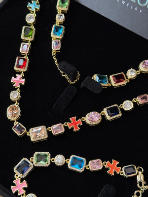 JP's Chrome Cross Necklace