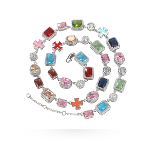 JP's Chrome Cross Necklace